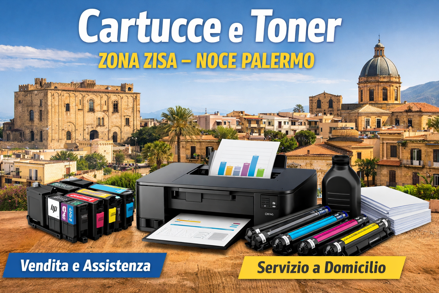 Cartucce e toner zona Zisa – Noce Palermo Cartucce e toner zona Zisa – Noce Palermo