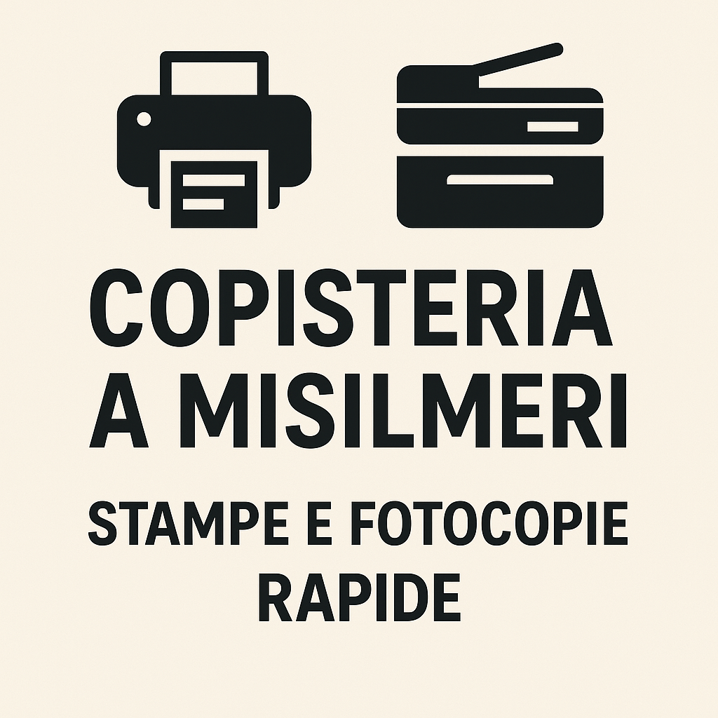 Copisteria a Misilmeri – Stampe, Fotocopie e Servizi Rapidi | Guida 2025 Copisteria a Misilmeri – Stampe, Fotocopie e Servizi Rapidi | Guida 2025