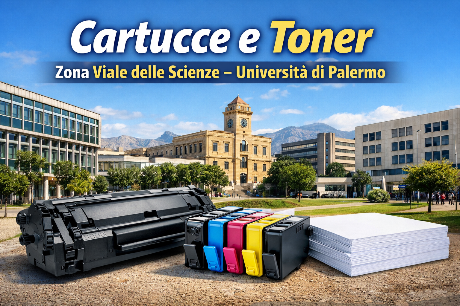 Cartucce e toner zona Viale delle Scienze – Università di Palermo