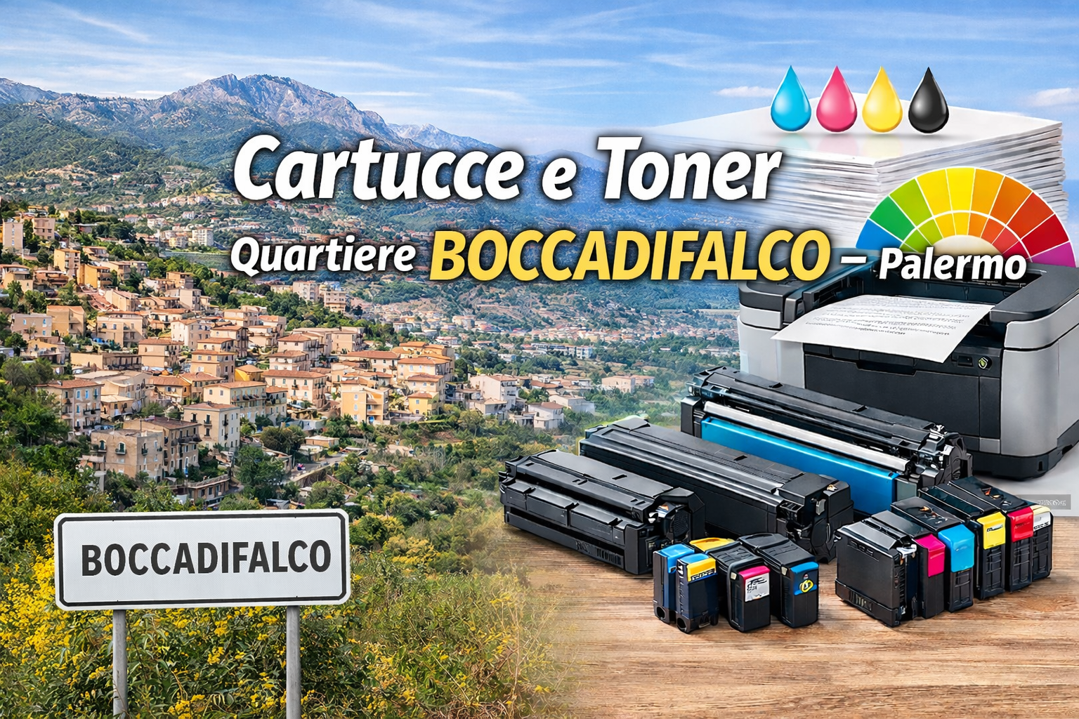 Cartucce e Toner nel Quartiere Boccadifalco di Palermo Cartucce e Toner nel Quartiere Boccadifalco di Palermo