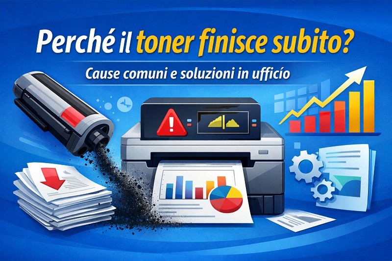 Perché il toner finisce subito? Cause comuni e come evitarlo in ufficio